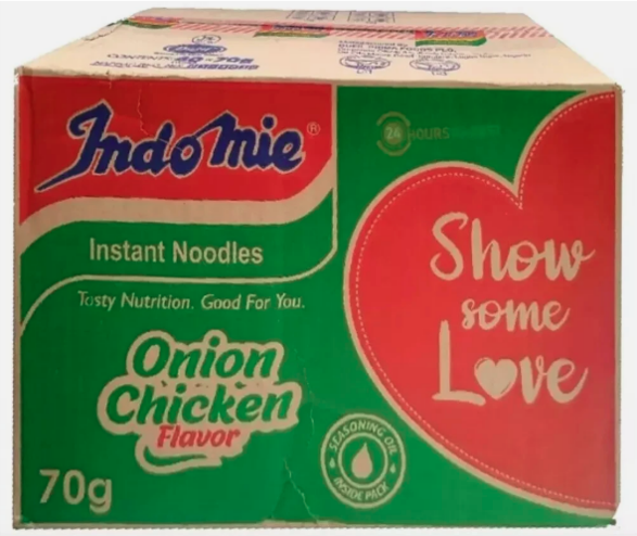 Box of Indomie Onion Flavour