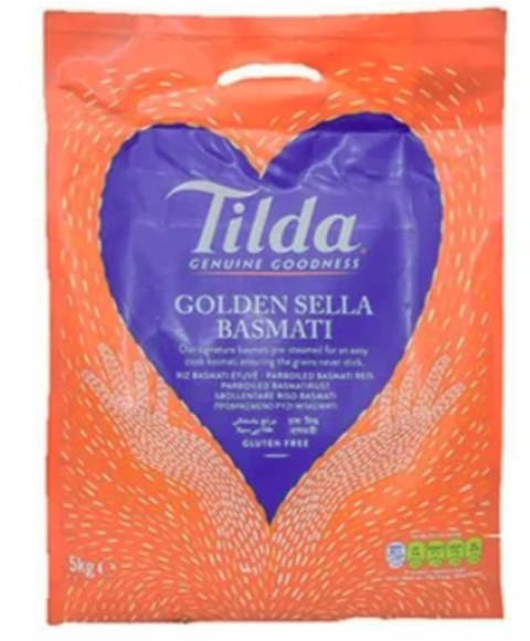 Tilda Golden Sella Basmati Rice (Orange Bag) 10kg